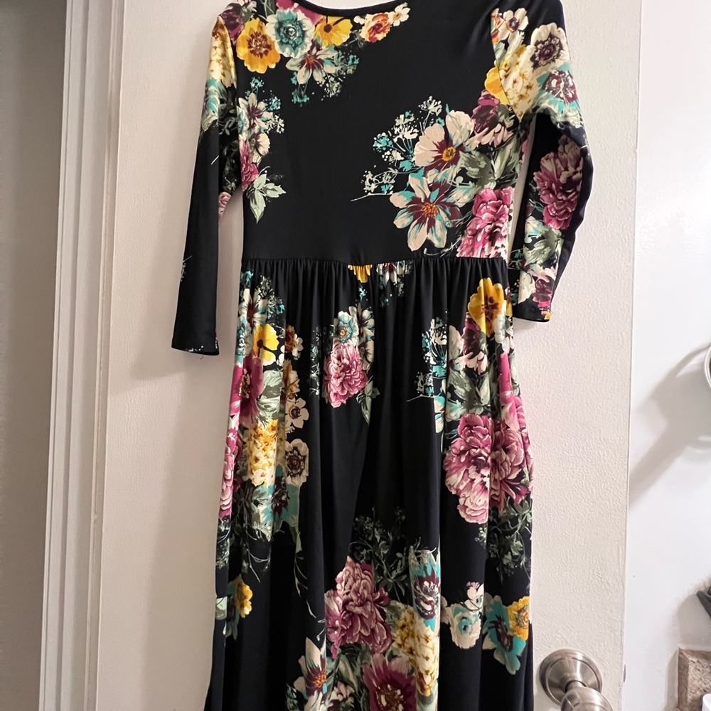 3/4 length dress